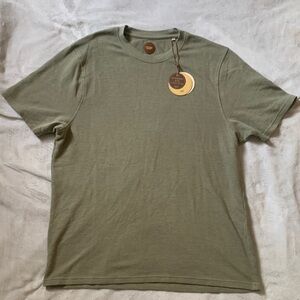 Common People Ottoman Textured Shirt Garment Dye Relaxed Fit Green Ribbed XL NWT